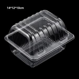Transparente Blister-PET-Lebensmittelbehälter Klappbare Kunststoffverpackung für Obst, Gemüse, Kuchen, Snacks und Desserts - Product Image 4