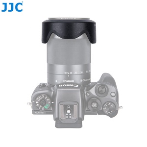 JJC LH-60F tudung lensa Bayonet kelopak menggantikan CAN EW-60F Hood kompatibel dengan CAN EF-M <span class=keywords><strong>18</strong></span>-150mm f/3.5-6.3 IS lensa STM - Product Image 5