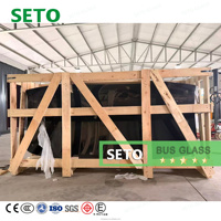 Vitre de pare-brise avant SETO pour autocars Higer, Yutong, King Long – Verre de sécurité feuilleté, prix usine avec certifications DOT, E-Mark, ISO