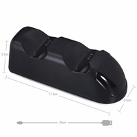 Station de charge pour manette PS4, double USB avec indicateurs LED, chargeur de joystick pour manette PS4