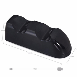 Base de Carga <span class=keywords><strong>para</strong></span> Control de <span class=keywords><strong>PS4</strong></span>, Doble USB con Indicadores LED, <span class=keywords><strong>Cargador</strong></span> de <span class=keywords><strong>Joystick</strong></span> <span class=keywords><strong>para</strong></span> Gamepad de <span class=keywords><strong>PS4</strong></span> - Product Image 4