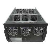 Peralatan Chassis GPU Model 6 Kustom 6 GPU/8 GPU/13 GPU untuk Casing Server dengan Catu Daya Ganda