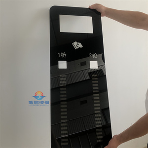 Station de charge panneau de verre écran en soie noir semi-transparent noir blanc motif/<span class=keywords><strong>texte</strong></span>/numéro/logo écran en soie verre trempé - Product Image 1