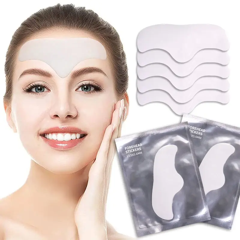 Private Label Hydrogel Voorhoofd Patch Hyaluronzuur Voorhoofd Anti-Rimpel Masker Voorhoofd Rimpels Patches