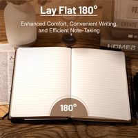 Carnet de notes en cuir personnalisé format A5 pour hommes, journaux lignés de 100 g pour l'écriture, journal à couverture rigide