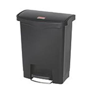 Cestino per rifiuti con pedale anteriore nero 30 L in plastica - Product Image 1