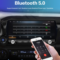 Autoradio 12,3'' pour Toyota Hilux 2015-2023 Navigation GPS de voiture Écran tactile CarPlay sans fil Lecteur multimédia de voiture Unité principale