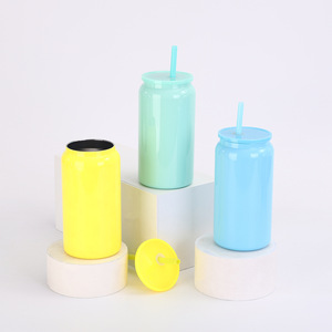 Stainless Steel <b>Insulated</b> <b>Mug</b> 12oz Double Wall Vacuum Travel Cup With Straw Portable For Outdoor Car Use - Product Image 2