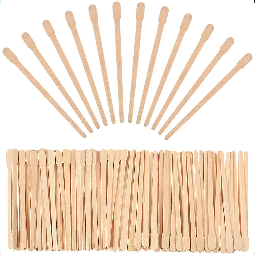 Wood Craft Sticks Kleine Wachs spatel Holz wachs applikators tifte für Augenbrauen und Gesichts haaren tfernungs stifte