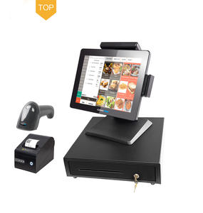 CARAV Fabricación Aleación de aluminio Pantalla dual 15 pulgadas Pos Systems Android <span class=keywords><strong>Windos</strong></span> para supermercados - Product Image 4