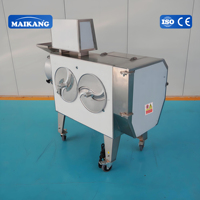 Máquina Cortadora de Frutas y Verduras Multifuncional de Gran Capacidad, Continua, de Acero Inoxidable SUS304, para Triturar Patatas y Espinacas