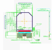 Module LCD TFT 2.54 pouces 1440x1600 Interface Mipi AR VR écran LCD TFT pour remplacement de Googles Dji Fpv