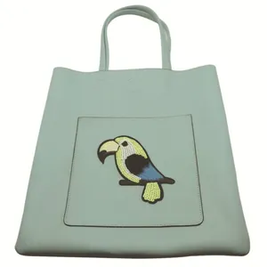 New Custom Logo Ladies PU Shopping Hand Bag Casual Bags Tote Bags
