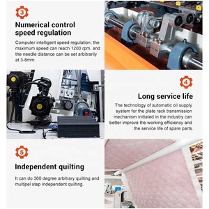 Cnc Multi Multiple <strong>Needle</strong> Computerized Industry Computer <strong>Double</strong> <strong>Needle</strong> Continue Small Quilt Machine Cpu Italy - Product Image 4