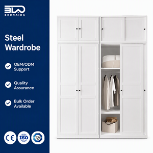 Armoire et penderie en acier pour usage hôtelier, design industriel, gain de place, grande capacité de rangement - Product Image 1