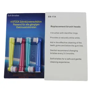 Têtes de brosse pour enfants à poils <span class=keywords><strong>extra</strong></span> doux EB17 Têtes de rechange pour brosse à dents pour enfants conçues pour <span class=keywords><strong>Oral</strong></span> <span class=keywords><strong>B</strong></span> - Product Image 6