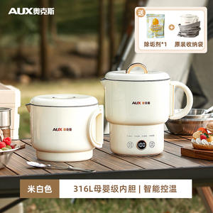 Hervidor Eléctrico AUX de 1L, Hervidor Portátil de Viaje con Control de Temperatura y Apagado Automático - Product Image 3