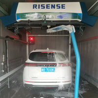 Laveuse-sécheuse entièrement automatique à guidage laser et IA pour tunnel de lavage automobile haut de gamme 360 °   Machine de lavage de voiture sans contact