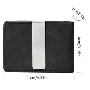 Cartera Compacta para Tarjetas de Crédito, Portátil, de Cuero PU, con Clip para Billetes, Funcional, para Hombres y Mujeres - Product Image 5