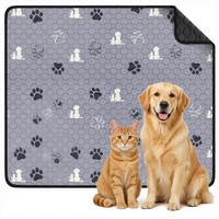 Tapis de toilette réutilisable Aosen Factory pour animaux de compagnie, imprimé voyage, lavable, imperméable, pour l'apprentissage de la propreté des chiens et des chats, certifié OEKO-TEX