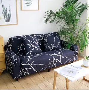 Capa de sofá elegante de spandex, capas de sofá de luxo com tecido de microfibra, veludo