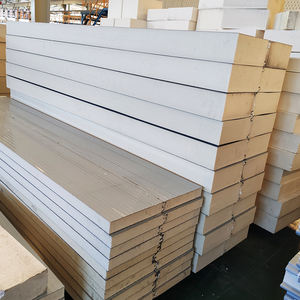 Tablero de lana de roca <span class=keywords><strong>aislante</strong></span> ignífugo, paneles sándwich prepintados de acero de Color <span class=keywords><strong>para</strong></span> techo de pared de partición de fábrica de alimentos - Product Image 3