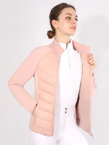 Chaqueta rosa para montar a caballo, abrigo ecuestre personalizado, chaqueta de invierno para mantener el calor para mujer - Product Image 3