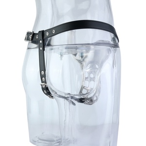 Metal Chastity Cage <b>Belt</b> for Men, Breathable Stainless Steel Design with Adjustable Waist Straps - Product Image 4