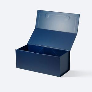Caja de Regalo para Botellas de Vino XS Negras, Fabricada con Material Reciclable, para Botellas Cortas de Champán - Product Image 4