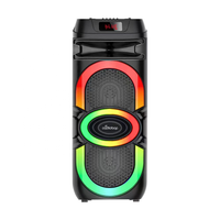 Altavoz Bluetooth OEM Dual de 10 Pulgadas, Altavoz de Karaoke Portátil con Micrófono Inalámbrico RGB, para Conciertos al Aire Libre y Cine en Casa