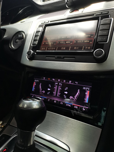 Hxhy điều hòa không khí điều khiển khí hậu màn hình cảm ứng PQ cho VW Golf 6 Passat CC B6 B7 AC Nhiệt độ Bảng điều chỉnh Bảng LCD kỹ thuật số - Product Image 4