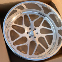 Jantes SJ personnalisées en 2 pièces, 20, 22, 23, 24, 26, 28, 30 pouces, forgées, finition or poli, jantes à fond profond, finition chrome poli, jantes brossées pour Impala SS