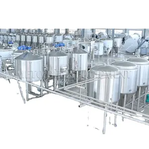 Pilot brewing system 3bbl 5bbl 10bbl brewery brewhouse system beer brewing equipment