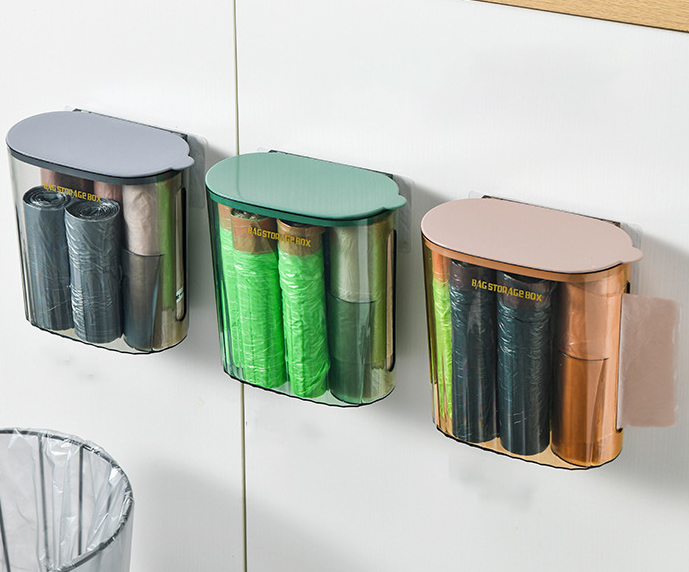 PRETYZOOM Mesh Opbergtas Organizer Voor Aan De Muur Eenvoudig Te Gebruiken Voor Boodschappentassen Draagtas Voor Aan De Muur Bevestigde Vuilniszakhouder