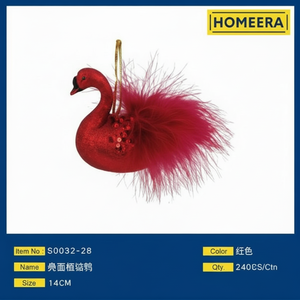 Ornamento natalizio in schiuma rossa 14CM-Per decorazioni natalizie Quantità all'ingrosso 240 pezzi Per scatola - Product Image 1