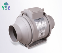 Ventilateur compact en ligne à flux mixte, ventilateur de surpression à haut volume pour conduits, idéal pour la ventilation des bars, restaurants et salles de fumée, extracteur d'air