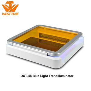 WEST TUNE DUT-48 transiluminator <span class=keywords><strong>UV</strong></span> cahaya biru tahan lama penerangan kuat instrumen elektroforesis Gel operasi tunggal tangan - Product Image 3