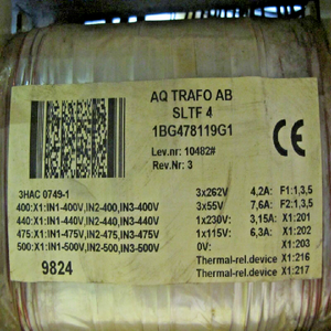 Transformador para Robot IRB 3HAC07491, Transformador AQ 3HAB96091 - Product Image 2