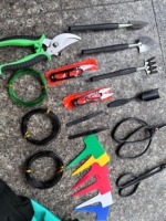 Ensemble d'outils de jardinage en acier inoxydable, 24 pièces, outils à main avec boîte de rangement, pour la plantation à domicile, l'entretien des bonsaïs, Kit de jardinage