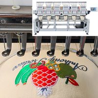 Máquina de Bordar Computarizada Dahao a Precio Económico, Máquina de Bordar Tajima de 6 Cabezas y 12 o 15 Agujas, Máquina Industrial para Bordar Gorras y Camisetas