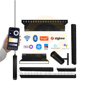 Proyecto <span class=keywords><strong>de</strong></span> oficina Focos magnéticos Rejilla Luz <span class=keywords><strong>de</strong></span> inundación Empotrada Negro Blanco Smart <span class=keywords><strong>Dali</strong></span> Atenuación Sistema <span class=keywords><strong>de</strong></span> iluminación <span class=keywords><strong>de</strong></span> pista <span class=keywords><strong>de</strong></span> bajo voltaje - Product Image 1