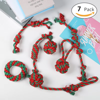 Ensembles personnalisés de 7 6 4 packs de jouets à mâcher pour chiens de compagnie ensemble de jouets en corde pour chiens