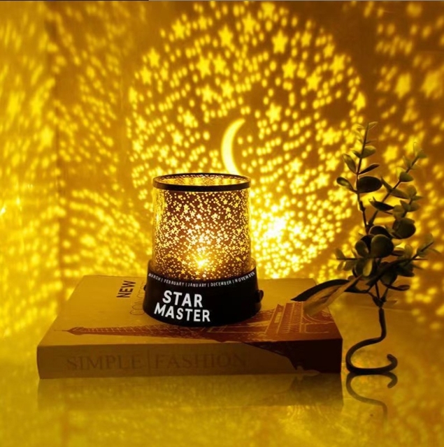 3D Night Light Projection Starry Moon Kids Room Decor Lamp Pvc Starry Sky Led Kids Night Light with Battery Operated