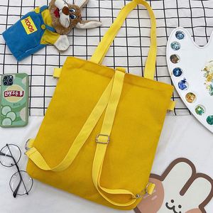 Bolso de compras reutilizable con correa ajustable para el hombro, bolso de lona de algodón duradero con bolsillo y cremallera. - Product Image 2
