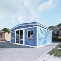 Casa Container Espandibile a Doppia Ala Adattabile al Clima, Resistente agli Uragani e Impermeabile per Aree Costiere, Appartamenti, Uffici