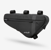 Vente flash : sac de selle triangulaire pour vélo, rangement pour téléphone sous le tube avant, sac de cadre de vélo