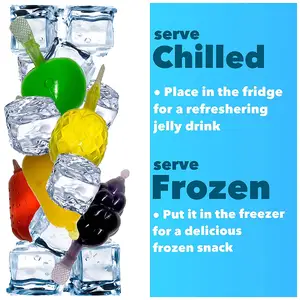 MINICRUSH-snacks à la gelée, jus de fruits, bonbons en forme de fruit, pudding en vrac, gelée de fruits