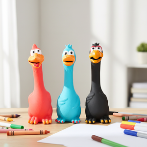 Brinquedo para Cães de Látex Ecológico de Alta Qualidade, Durável e Divertido, Resistente a Mordidas, Galinha Gritante, Brinquedo Squeaky para Animais de Estimação - Product Image 4