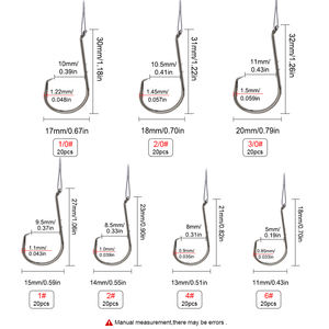 FTK-Laisse en fil d'acier anti-morsure avec crochet <span class=keywords><strong>pour</strong></span> appât, leurre, accessoires <span class=keywords><strong>pour</strong></span> lac, rivière, brochet, <span class=keywords><strong>bar</strong></span>, 20 pièces par sac - Product Image 2