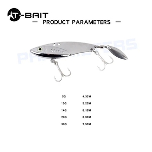 Alta calidad 5G-30g North Lake No. 1 Centro de gravedad bajo Tiro largo VIB Zinc Metal Agua dulce Boca de punta de lubina - Product Image 4